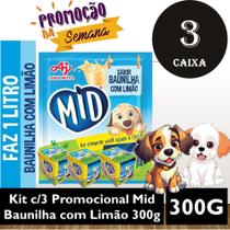 Kit c/3 Promocional Mid Baunilha com Limão 300g