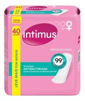 Kit c/ 3 Protetor Diario Antibacteriano 40 Unidades Intimus