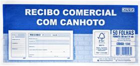 Kit c/ 3 Recibo Comercial com Canhoto Sao Domingos 50 Kit c/ 3 Recibo Comercial com Canhoto Sao Domingos 50