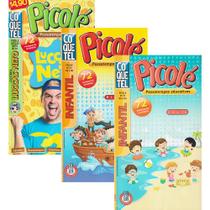 Kit C/3 Revista Passatempo Infantil Picolé Jogos e Atividades Para Crianças