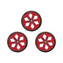 Kit C/3 - Roda Carrinho Feira Politex