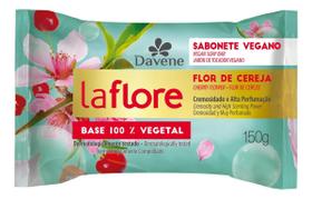 Kit c/ 3 Sabao em barra Davene Vegetal Flor de Cereja La Kit c/ 3 Sabao em barra Davene Vegetal Flor de Cereja La