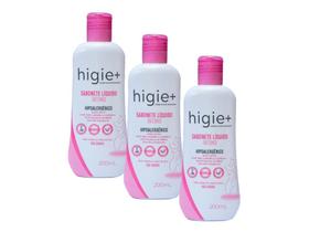 Kit c/3 sabonete liquido intimo hipoalergico higie+ 200 ml