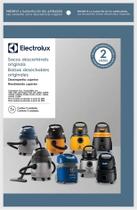 Kit c/ 3 Sacos Originais p/ Aspiradores Electrolux: A10 Novo, Flex, Acqua Power e Gt2000 (CSE10) Kit c/ 3 Sacos Originais p/ Aspiradores Electrolux: A10 Novo, Flex, Acqua Power e Gt2000 (CSE10)