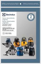 Kit c/ 3 Sacos Originais p/ Aspiradores Electrolux: A10 Novo, Flex, Acqua Power e Gt2000 (CSE10) Kit c/ 3 Sacos Originais p/ Aspiradores Electrolux: A10 Novo, Flex, Acqua Power e Gt2000 (CSE10)
