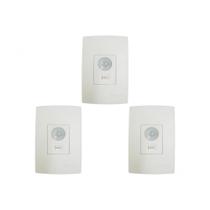 Kit C/3 - Sensor Qualitronix Parede Embutir Foto 180 Com... Kit C/3 - Sensor Qualitronix Parede Embutir Foto 180 Com...