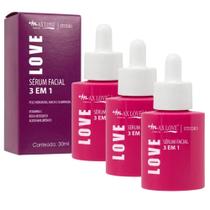 Kit c/ 3 Sérum Facial 3 em 1 Max Love