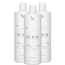 Kit C/3 Shampoo Zap Anti Resíduos Detox Limpeza Intensa 500ml Original!