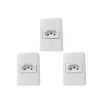 Kit C/3 - Sistema Perlex Branca (1 Tomada 20A) 3015Br