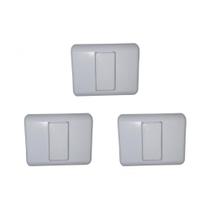 Kit C/3 - Sistema Perlex Branca (Placa 2X2 Cega 0) 30Pl0Br Kit C/3 - Sistema Perlex Branca (Placa 2X2 Cega 0) 30Pl0Br