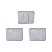 Kit C/3 - Sistema Perlex Branca (Placa 2X2 Cega 0) 30Pl0Br