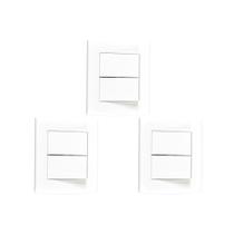 Kit C/3 - Sistema X Peesa Alfa Espelho Placa 4X2 2Ret.P3205 Kit C/3 - Sistema X Peesa Alfa Espelho Placa 4X2 2Ret.P3205
