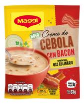 Kit c/ 3 Sopa instantanea Maggi creme cebola com bacon 61g