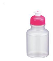 Kit c/ 3 Squeeze Kids Em Plastico Transparente/rosa 300ml - Kit c/ 3 Squeeze Kids Em Plastico Transparente/rosa 300ml -