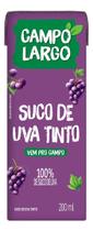 Kit c/ 3 Suco De Uva Tinto Campo Largo 200ml 100% suco Kit c/ 3 Suco De Uva Tinto Campo Largo 200ml 100% suco