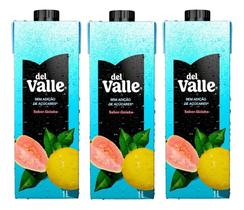 Kit C/3 Suco Néctar Del Valle Goiaba Zero Açúcar 1l