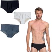 Kit C/ 3 Sunga Adulto Lisa Mash com Vivo nas Laterais Tam:GCor:Branco00Tam:GCor:Preto00Tam:GCor:CinzaCZ02