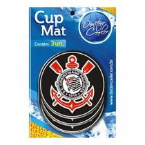 Kit c/3 Suporte p/ Copo Corinthians - Cup Mat