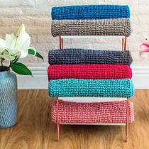 Kit C/ 3 Tapete Banheiro Antiderrapante Remix Popcorn Camesa