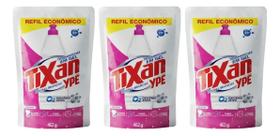 Kit C/3 Tira Manchas Gel Tixan Ypê Roupa Branca Refil 462g
