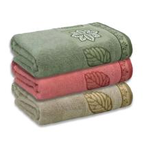 Kit C/ 3 - Toalhas de Rosto - Felpuda - Folliage - 100% Algodão - Appel Kit C/ 3 - Toalhas de Rosto - Felpuda - Folliage - 100% Algodão - Appel