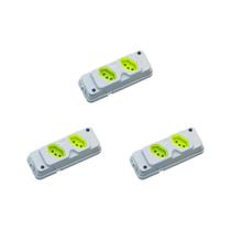 Kit C/3 - Tomada Barra Fiolux Dupla 20A 2 Polos+Terra C... Kit C/3 - Tomada Barra Fiolux Dupla 20A 2 Polos+Terra C...