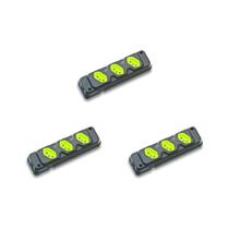 Kit C/3 - Tomada Barra Fiolux Tripla 2P 20A Preto