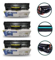 Kit C/ 3 Toner Compatível 285a 435a 436a 278a