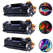 Kit C/ 3 Toner Compatível Cf283a Cf283 283 83a M125a M127 Kit C/ 3 Toner Compatível Cf283a Cf283 283 83a M125a M127