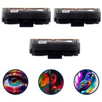 Kit C/ 3 Toners Compatíveis D116 Mlt-d116l D116 116l M2885