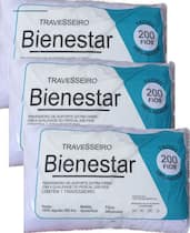 Kit C/3 Travesseiros Suporte Extra Firme 200 Fios 50x70cm Kit C/3 Travesseiros Suporte Extra Firme 200 Fios 50x70cm