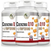 KIT C/3 Un Coenzima Q10 Ubiquinona + L Triptofano Premium 120 Cápsulas - Fits Life KIT C/3 Un Coenzima Q10 Ubiquinona + L Triptofano Premium 120 Cápsulas - Fits Life