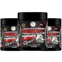 KIT C/3 Un. Creatina Monohidratada Pura FitsForce - 300Gr - Fits Life