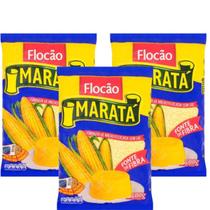 Kit C/ 3 Un. Farinha De Milho Flocão Maratá 500g Kit C/ 3 Un. Farinha De Milho Flocão Maratá 500g