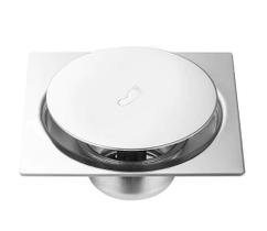 Kit C/ 3 Un Ralo Inteligente P/ Piso Em Inox Click 15x15cm