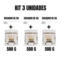Kit c/ 3 un Sal Para Lavagem Nasal Premium 500g C/ Dosador Kit c/ 3 un Sal Para Lavagem Nasal Premium 500g C/ Dosador