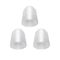 Kit c/ 3 Un. - Tulipa Plástica Lisa para Lustre e Ventilador de Teto Universal