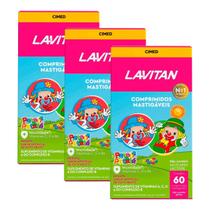 Kit c/3 und Lavitan Kids Tutti-Frutti 60 Cpr