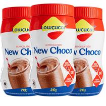 Kit c/3 und New Choco Diet Zero Lactose LOWÇUCAR Pote 210g