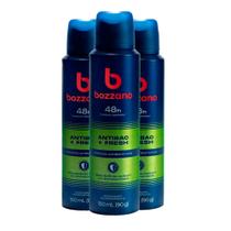 Kit c/3 Unidades de Desodorante Aerosol Bozzano 90g Antibac Fresh