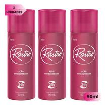 Kit c/3 Unidades de Desodorante Spray Rastro 90ml Tradicional Kit c/3 Unidades de Desodorante Spray Rastro 90ml Tradicional