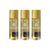Kit c/3 Unidades de Desodorante Spray Senador 90ml Sport/Gold