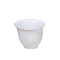 Kit C/3 Vaso Redondo 22 cm Cinza Decorativo Para plantas - BRASAMI