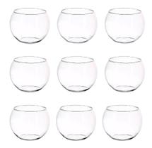 Kit c/ 3 Vaso Redondo Pequeno Vidro 800 Ml Vidro Terrario Kit c/ 3 Vaso Redondo Pequeno Vidro 800 Ml Vidro Terrario