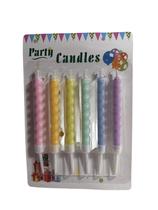Kit C/ 3 Velas Coloridas 6pc 11cm Kit C/ 3 Velas Coloridas 6pc 11cm