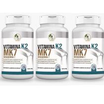 Kit C/3 Vitamina K2 Menaquinona 7 Mk7 - 120 Cáps - Fits Life