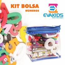 Kit C/ 30 Números Coloridos em EVA Didático Educativo