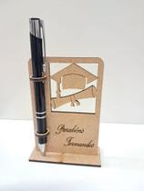 Kit c/ 30 porta caneta Parabéns Formandos em mdf cru - lembrança de formatura