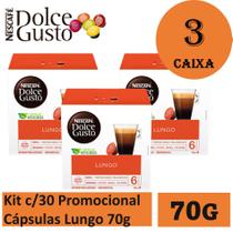 Kit c/30 Promocional Cápsulas Lungo 70g