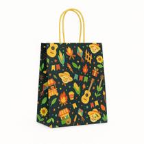Kit c/30 Sacolas Juninas Alegria 17,5x8,5x21,5cm